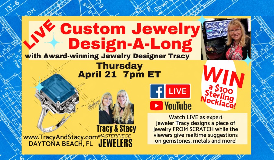 See custom design jewelry and win at Join us this Thursday at 7 pm! https://www.facebook.com/events/527353135509044/?ref=newsfeed!