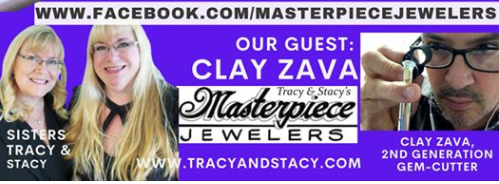 Join gem cutter Clay Zava at https://www.facebook.com/masterpiecejewelers