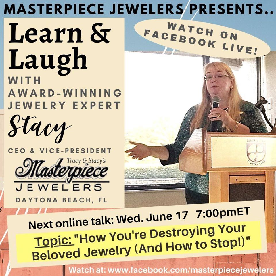 Daytona Beach jeweler provides free seminar on Facebook, Masterpiece Jewelers.