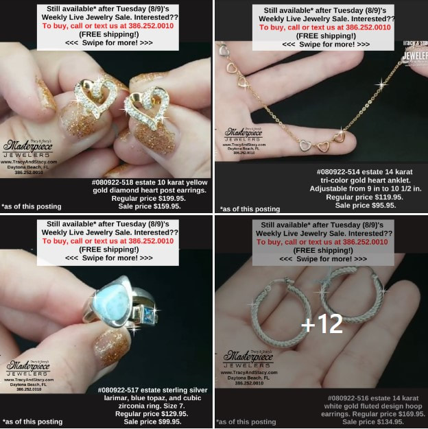 Join your jewelry store in Daytona Beach this week online!