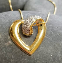 Daytona jeweler - Vintage Diamond Heart Slider Pendant