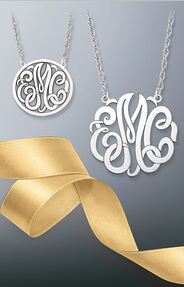 Give engraved jewelry and monograms this holiday season.